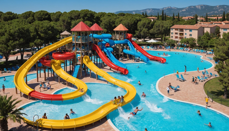Schwimmbäder und rutschen in fréjus: das wassererlebnis bei holiday green